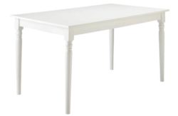 Collection Margo Turned Leg Dining Table - White